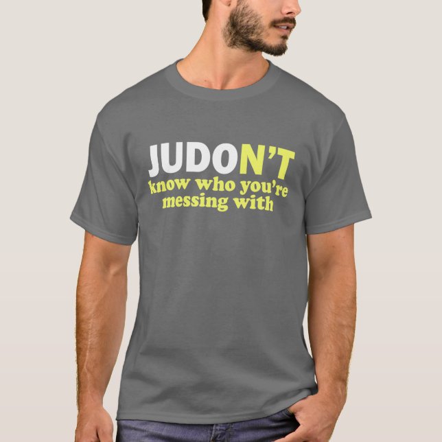 Camisa divertida del judo (Anverso)