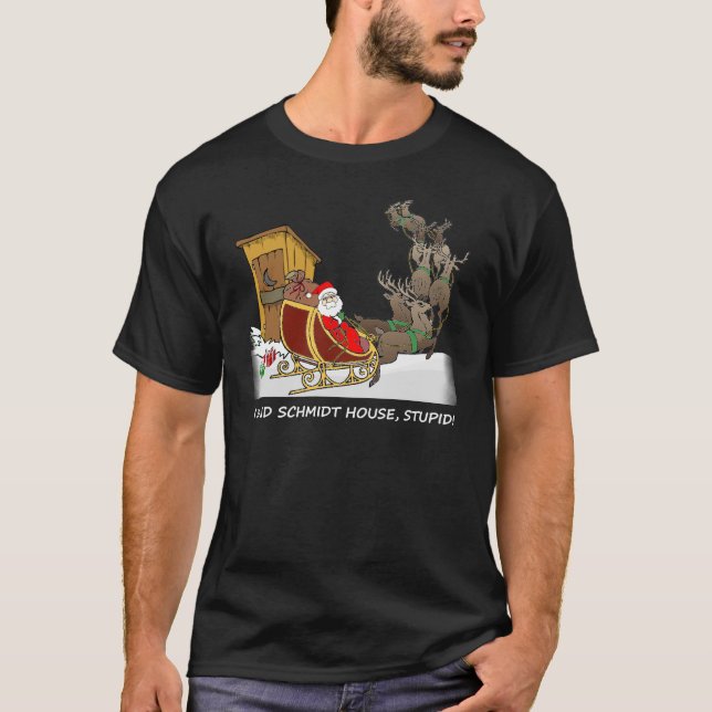 Camisa divertida del navidad de la casa de Schmidt (Anverso)