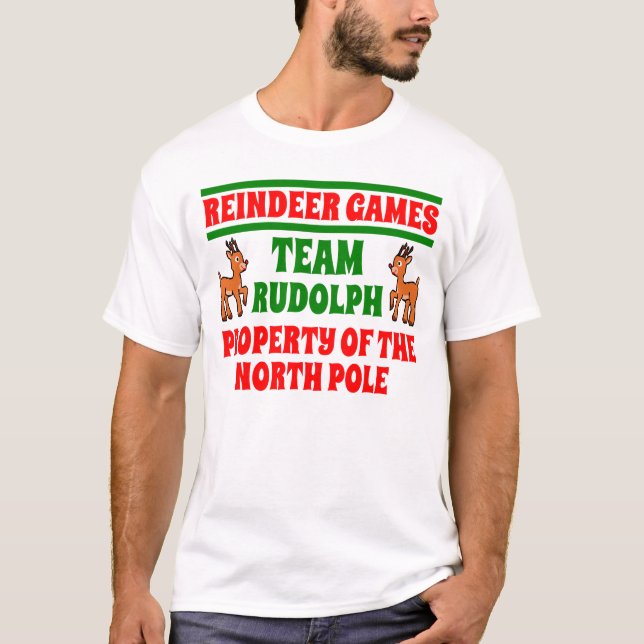 Camisa divertida del navidad de los juegos del (Anverso)
