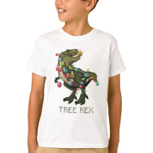 Camisa divertida del navidad del dinosaurio