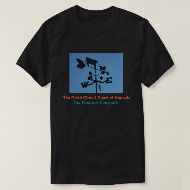Camisa divertida del noveno tribunal de distrito (Diseño del anverso)