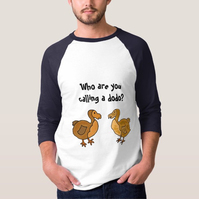 Camisa divertida del pájaro del Dodo de la (Anverso)