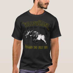 Camisa divertida del Parque Nacional Bison Toss Ye