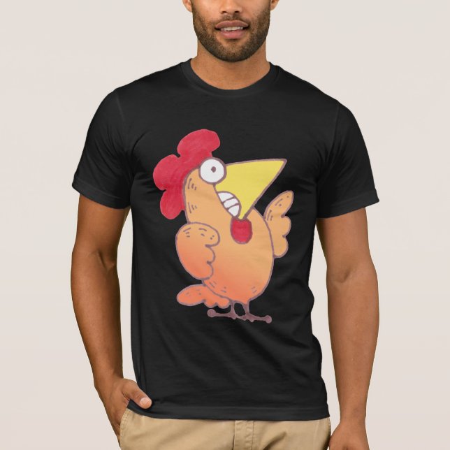 Camisa divertida del pollo de la camiseta el | LOL (Anverso)