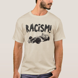 Camisa divertida del racismo del coche de carreras
