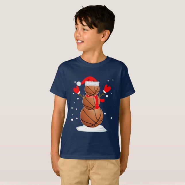 Camisa divertida del regalo del muñeco de nieve (Anverso completo)