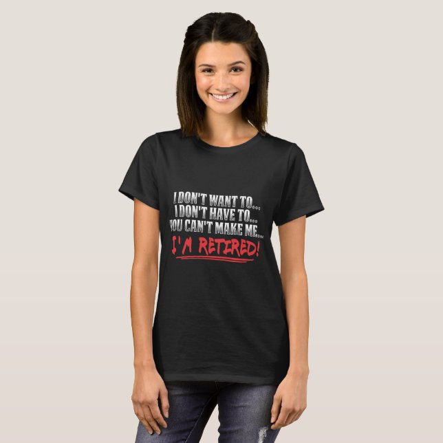 Camisa divertida del retiro - soy camisa jubilada (Anverso completo)