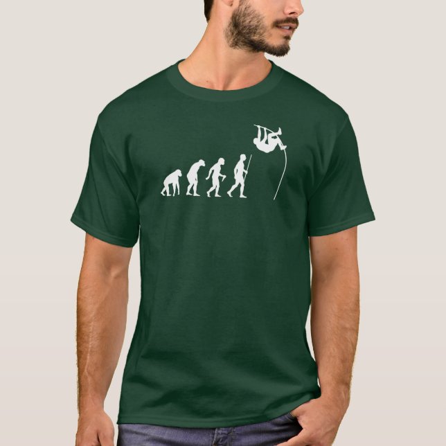 Camisa divertida del salto con pértiga (Anverso)