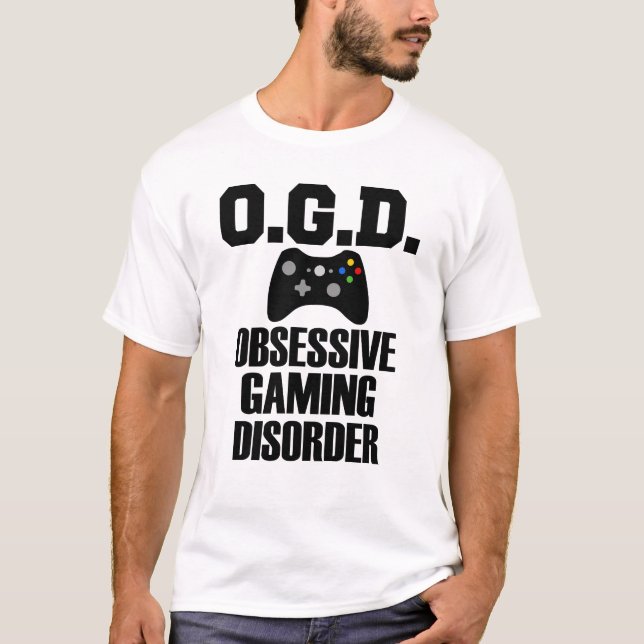 Camisa divertida del videojugador del desorden (Anverso)
