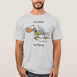 Camisa divertida del vuelo del pato del tilín