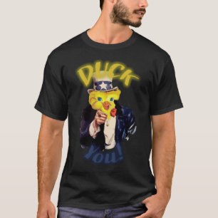 camisa divertida Duck acuarela perro acuarela