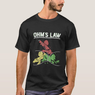 Camisa divertida Ohms Law.Motor Electrónico