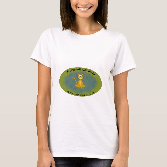 Camisa divertida para el pastor de gatos (Anverso)