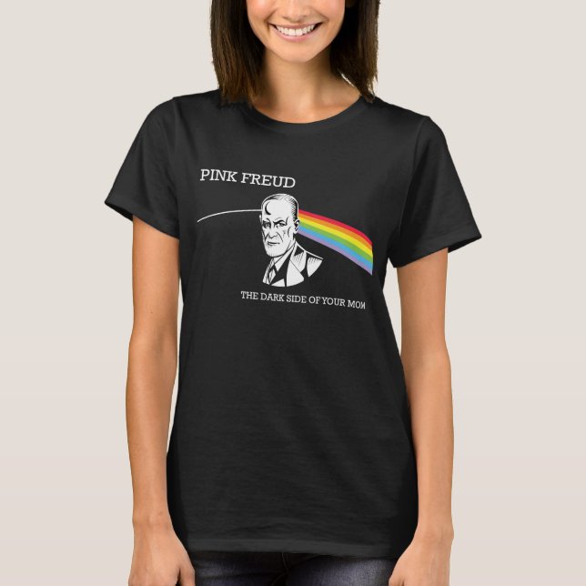 Camisa divertida rosada de Freud (Anverso)