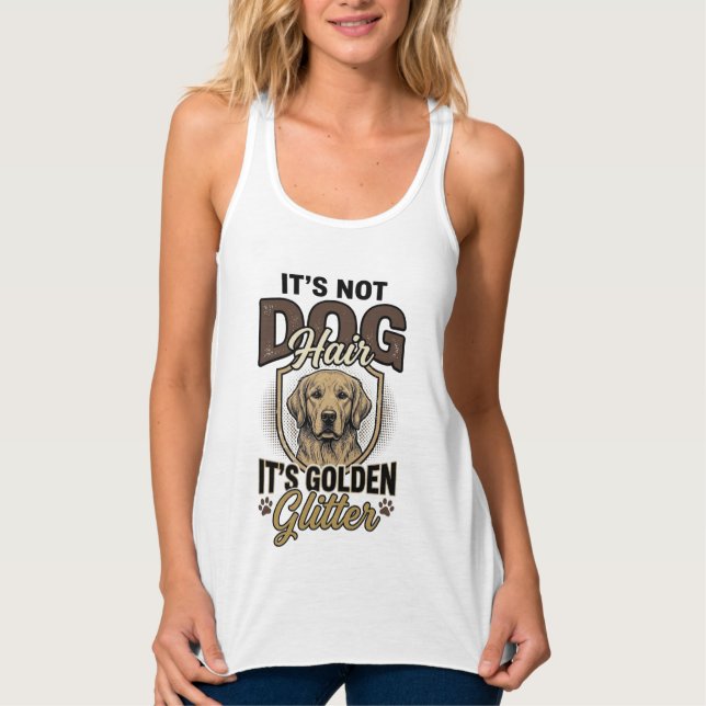 Camisa Divertida Vintage Pelo de Perro Retriever D (Anverso)