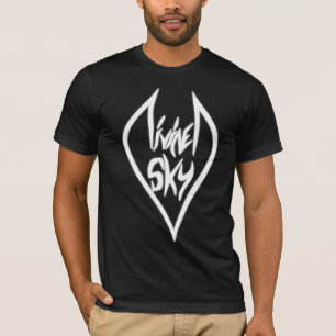 Camisa dividida de la oscuridad del logotipo del