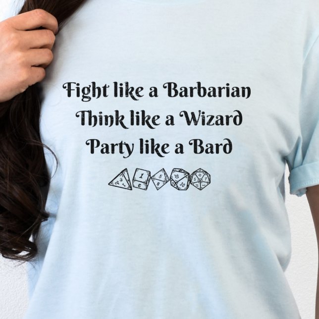 Camisa DnD - Baraja del asistente para bárbaros (Subido por el creador)