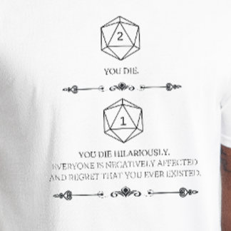 Camisa DnD - No 1 Mueres Graciosamente