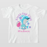 Camisa Dolphin Birthday Party<br><div class="desc">Celebrar el cumpleaños con esta camiseta especial,  diseño especial y personalizado</div>