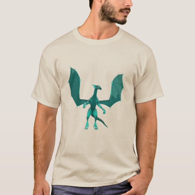 Camisa Dragon verde azulada (Anverso)