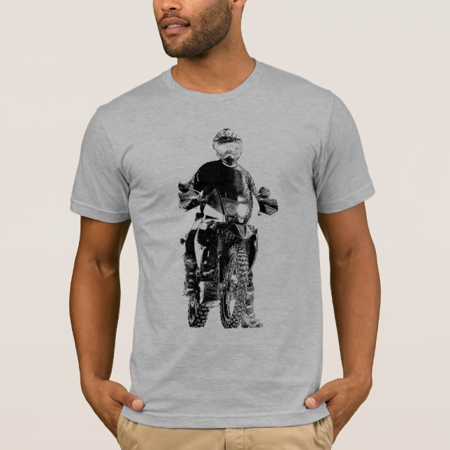 Camisa dual de la motocicleta del deporte (Anverso)
