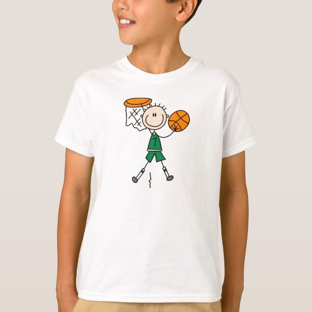 Camisa Dunking del baloncesto del muchacho (Anverso)