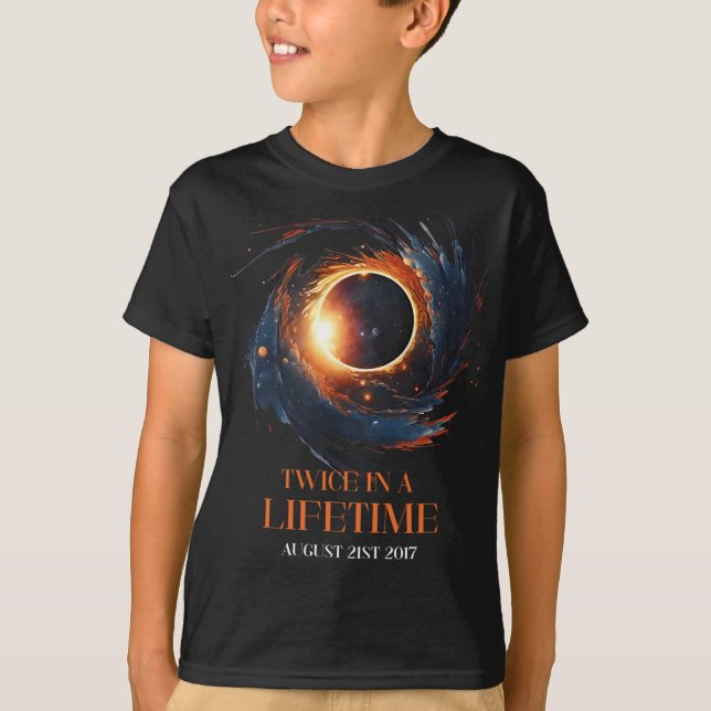 Camisa Eclipse Solar Dos Veces En La Vida 2024 Sol (Anverso)