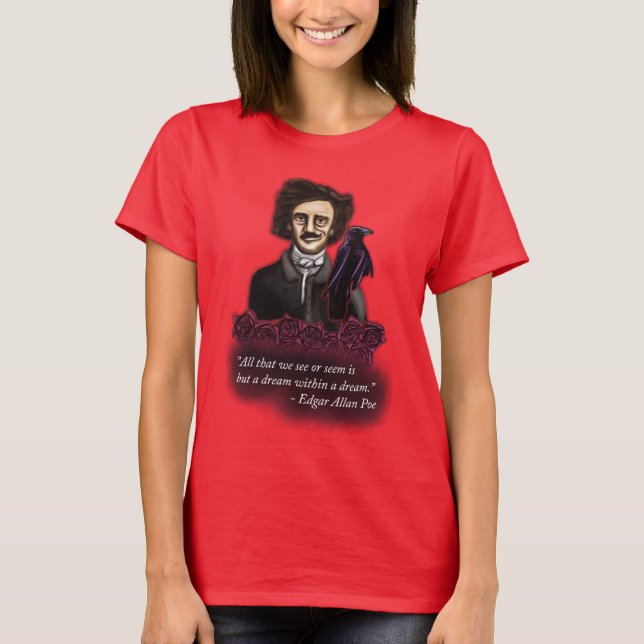 Camisa Edgar Allan Poe, camiseta de la Academia Os (Anverso)