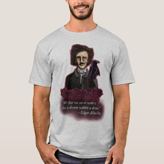 Camisa Edgar Allan Poe, camiseta de la Academia Os (Anverso)