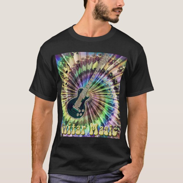 Camisa eléctrica de la magia de la guitarra del (Anverso)