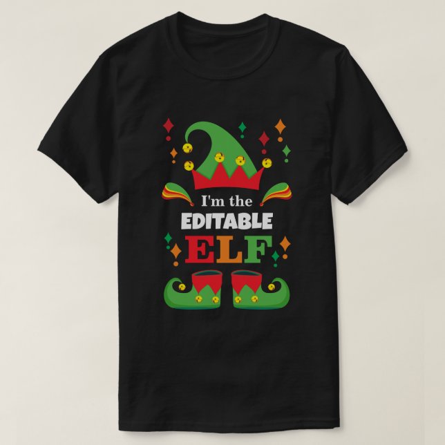 Camisa Elf Personalizada: ¡Regalo de Navidades Per (Diseño del anverso)