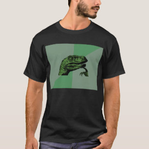 Camisa en blanco de Philosoraptor Meme - oscuridad