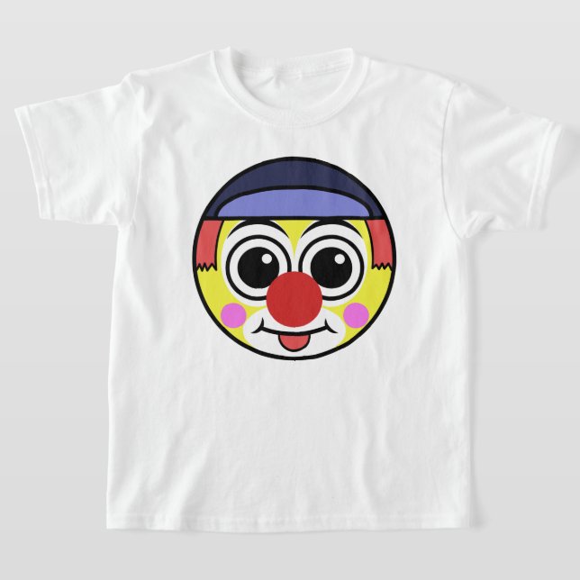 Camisa en la cara de la Emoji de Payaso (Distribución)