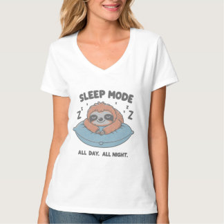 Camisa en modo de sueño lento, graciosa camiseta p