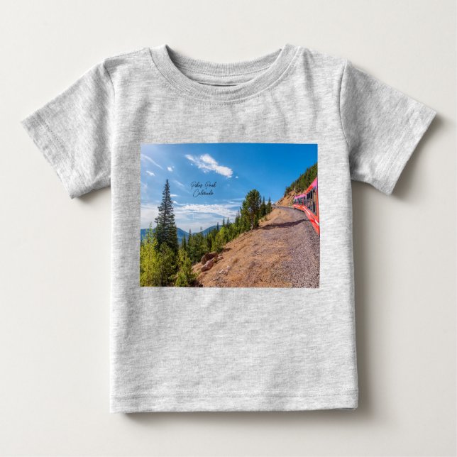 Camisa en tren pico para niños camiseta para niños (Anverso)