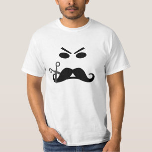 Camisa enojada del bigote - elija el estilo
