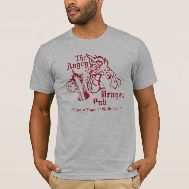 Camisa enojada del gris del Pub del dragón (Anverso)