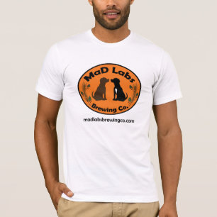 Camisa enojada del logotipo de los laboratorios