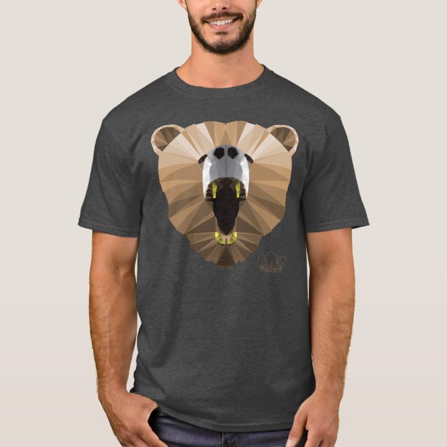 Camisa enojada del oso de los hombres (Anverso)