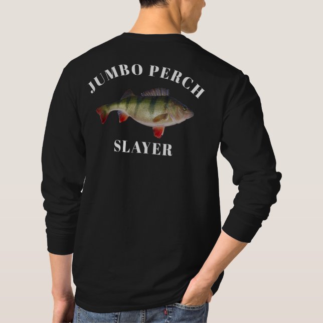Camisa enorme de la pesca de la perca (Reverso)