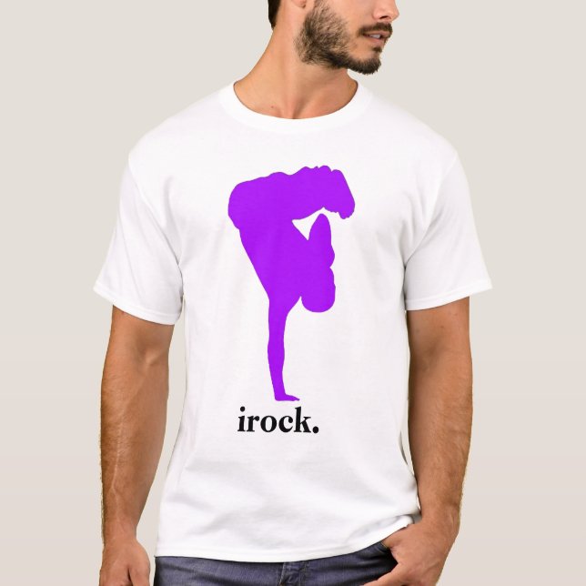 Camisa enrrollada del irock para los individuos (Anverso)