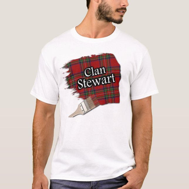 Camisa escocesa de la pintura del tartán de (Anverso)