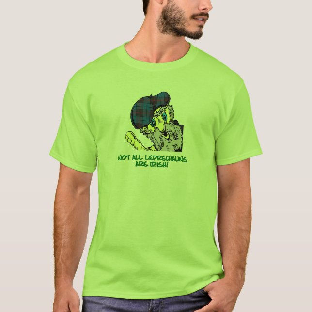 Camisa escocesa del Leprechaun del día de St (Anverso)