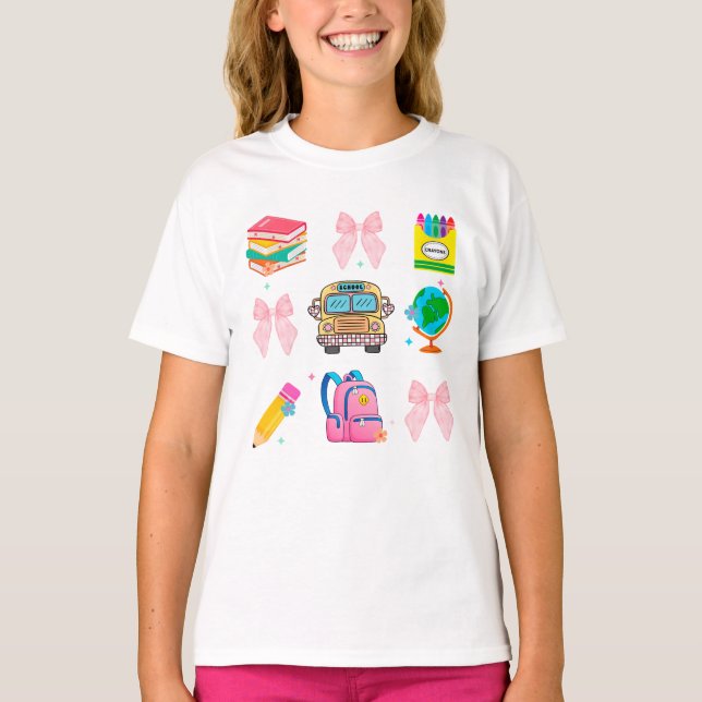 Camisa Escolar Coquette, Camisetas de Regreso a la (Anverso)