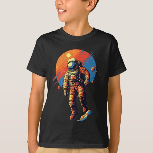 Camisa espacial astronauta para niños (Anverso)