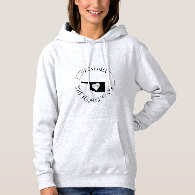Camisa Estatal Hoodie OKLAHOMA (Anverso)