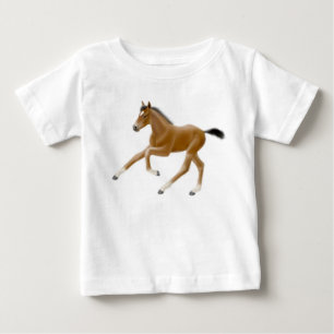 Camisa excelente galopante del bebé del potro del