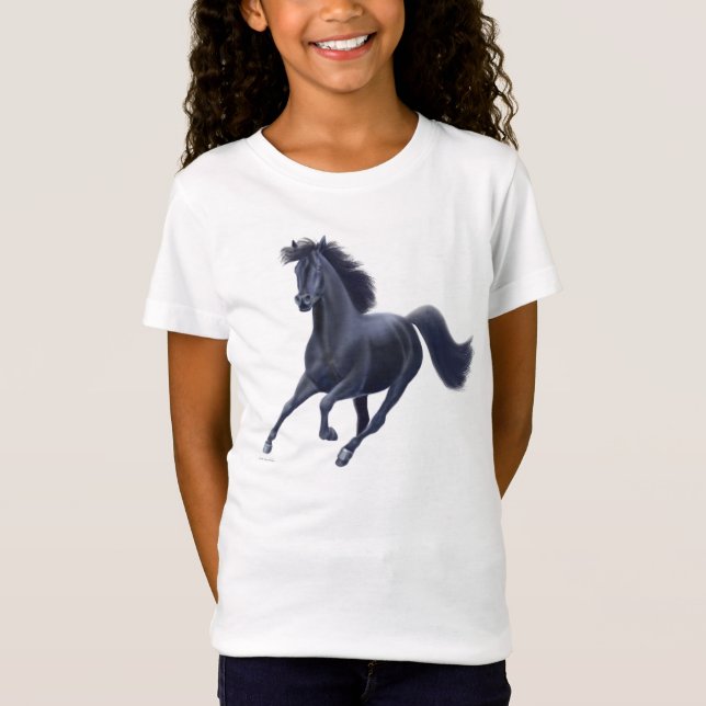 Camisa excelente negra de la muñeca de los chicas (Anverso)
