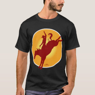Camisa F/B de la salida del sol del rodeo