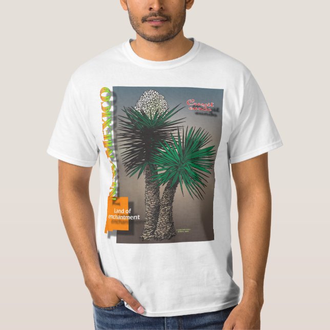Camisa F/B del mapa de la yuca de New México (Anverso)